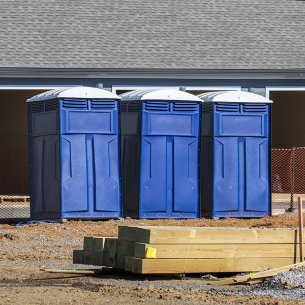 how often are the porta potties cleaned and serviced during a rental period in Vanport PA